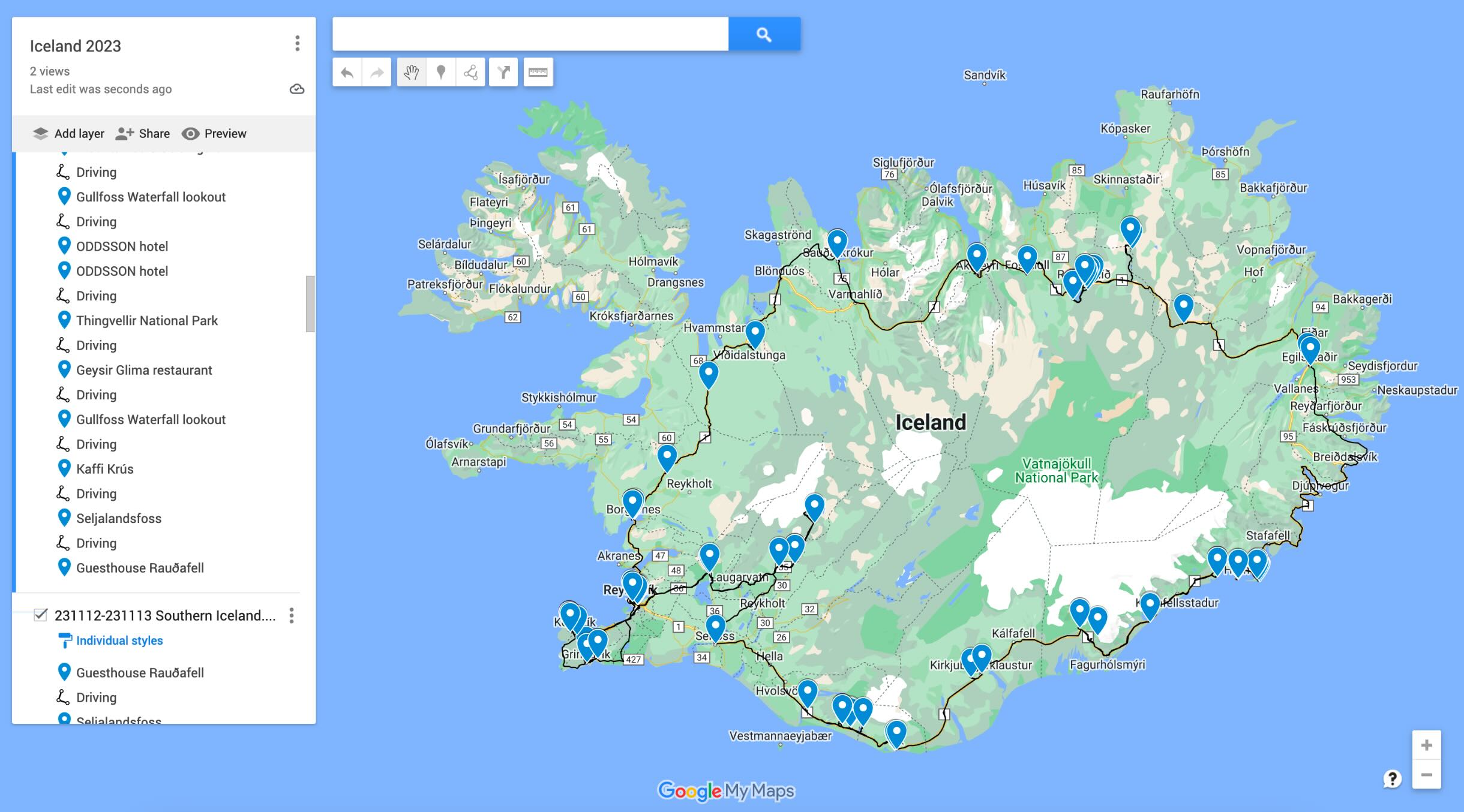 How To Create A Map For A Multi day Trip With Google Maps Timeline 